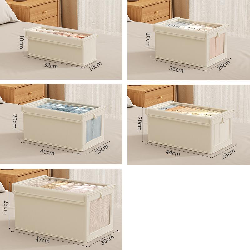 Видимый ящик для хранения гардероба с крышкой, пылезащитный ящик, ящик для хранения одежды, ящик для хранения футболок, джинсов, нижнего белья, брюк, органайзер