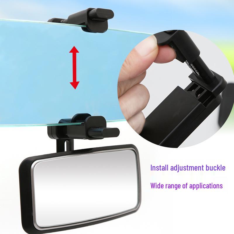 Car Interior Baby Observation Rearview Mirror - Wide Field of View Add-on