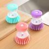 Kitchen Wash Pot Dish Brush With Dispenser Liquid Filling By Pressing Does Not Hurt Pan Automatic Cleaning Brushes