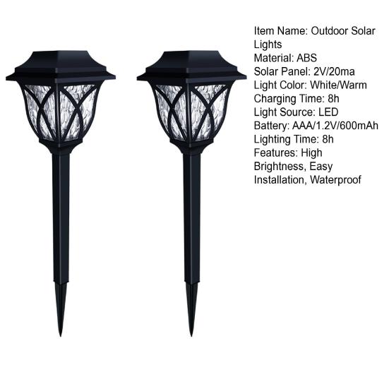 Практичные солнечные лампы для дорожек. Простая установка. Устойчивость к атмосферным воздействиям.