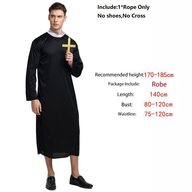 Пленительная ряса священника в классическом стиле «Крестного отца» для незабываемых празднований Хэллоуина