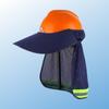 Netting Reflective Hat Brim Breathable Safety Helmet Sunshade Reflective Stripe Cap Cover  Travel
