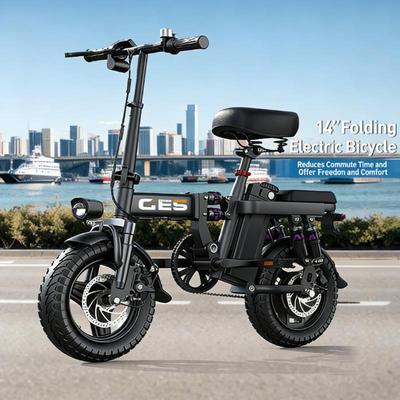 Электровелосипед TOOFLY GE5 250 Вт Мотор 48В15Ач Литиевая батарея Складной Городской Электровелосипед 14-дюймовые Шины Взрослый Городской Электровелосипед для Катания