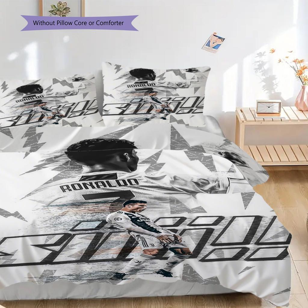 Champion's Crown: Ronaldo's Legacy Bedding (1 * duvet cover + 2 * pillowcase, without core) Duvet cover and pillowcase Christmas birthday gift