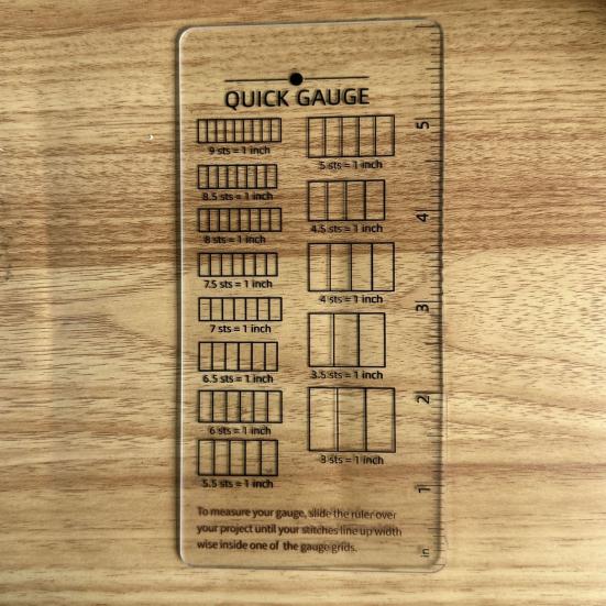 Быстрая линейка-измеритель Без подсчета Измеритель стежков Прозрачный инструмент для измерения стежков