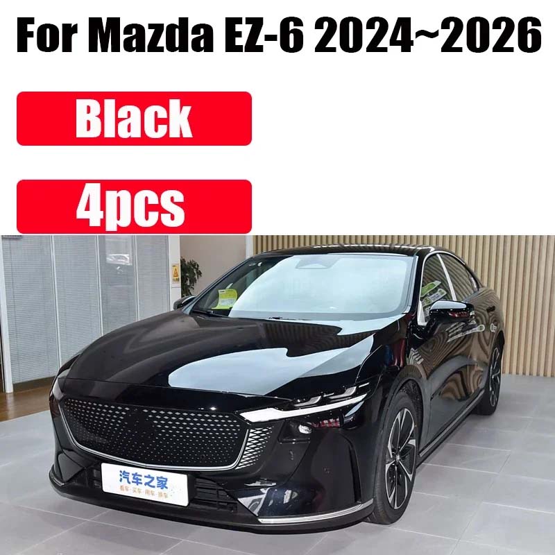 For Mazda EZ-6 Accessories 6e 2024 2025 2026 4PCS Painted Front Mudguards Splash Guards Rear Muds Fenders Wheels Car Accessories