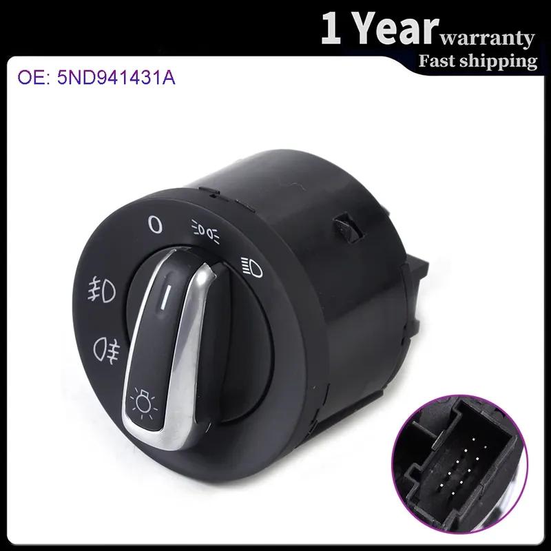 Car Headlight Fog Lamp Control Switch Button for VW Volkswagen Jetta Golf GTI Passat Scirocco Polo Touran EOS Tiguan CC Beetle