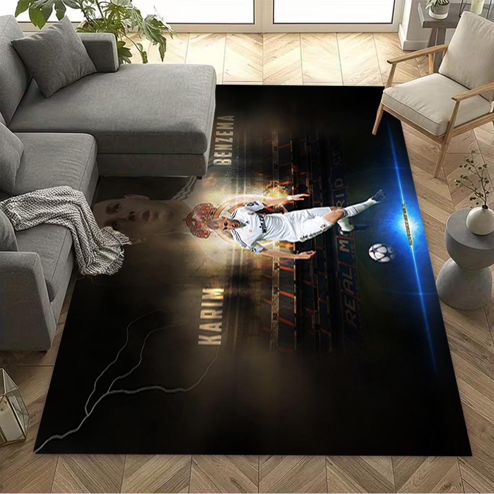 Benzema's Madrid Legacy Floor Rug Office Rug Suitable for Entryway Decorate room Outdoor Dining Room Anti-slip Rug Office home decor