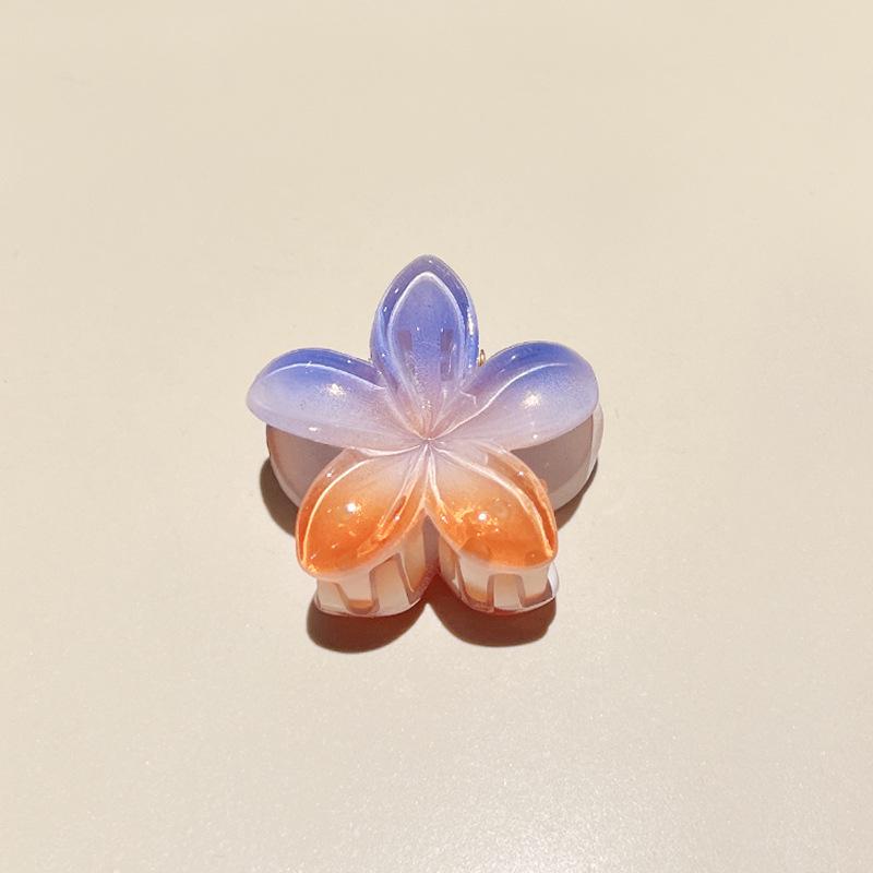 Plumeria Candy Color Fairy Hair Clip - Elegant Shark Clip Accessory