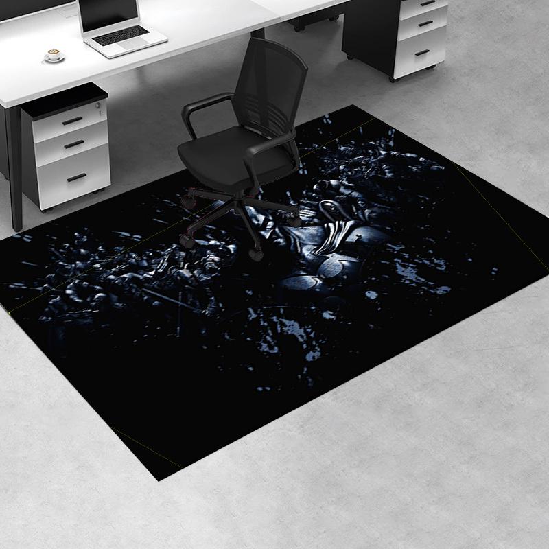 Batman: Dark Knight's Heroic Adventure Wall Art Print Office Mat Home Decor Office Desk Chair Rugs Chair Carpet for office Chair Mat Gift Fo