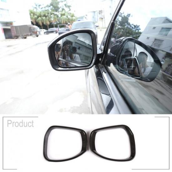 Для Land Rover Discovery 4 14-19 ABS Карбоновое волокно Накладка на рамку козырька бокового зеркала