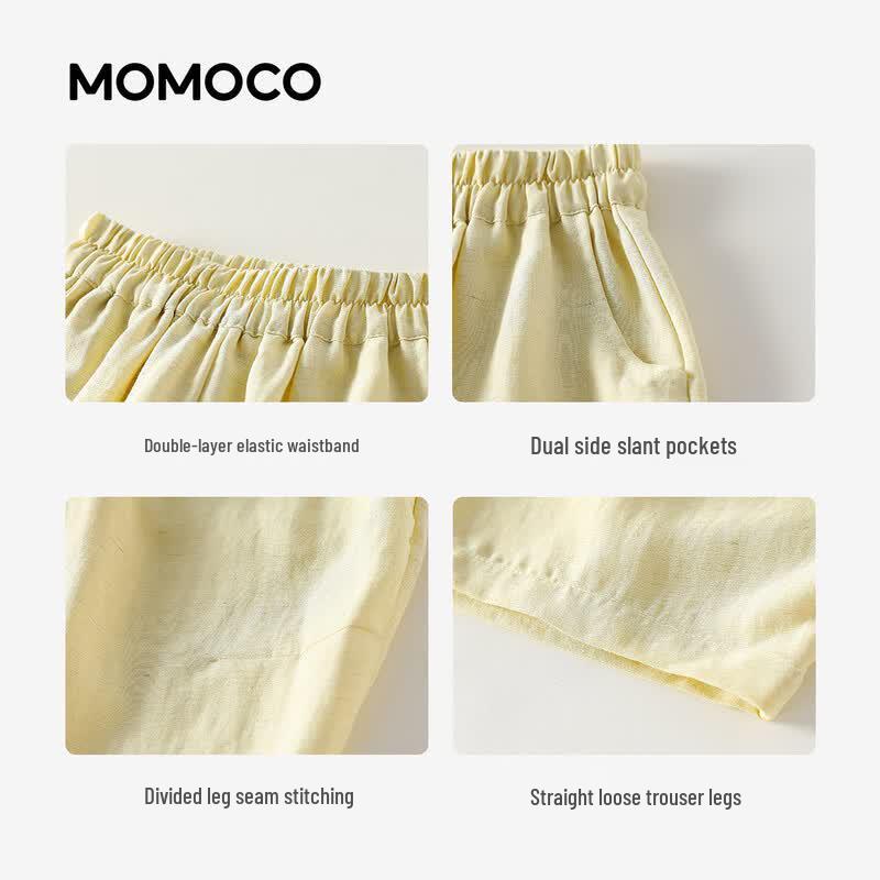 MOMOCO Boys' 2026 Summer Casual Capri Pants