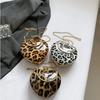 2025 Ladies Fashion Evening Clutch Bag Heart Shape Acrylic Leopard Print Luxury Handbag Shoulder Bag Women Wrist Bag
