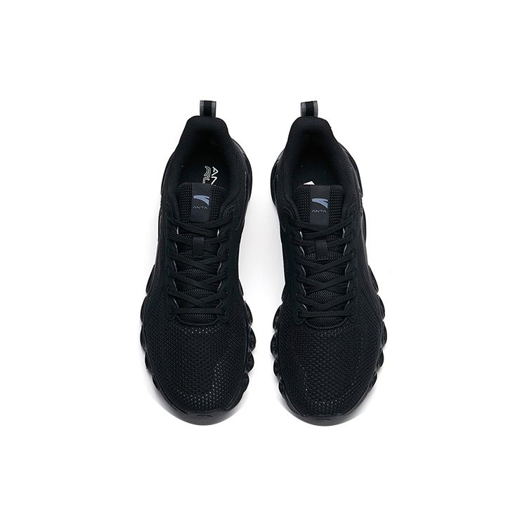 Anta Беговая серия Амортизирующие прочные низкие кроссовки для бега мужские кроссовки черные 112225581-4