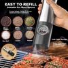Мельница для измельчения специй со светодиодной подсветкой, электрическая мельница для соли и перца с батарейным питанием, шейкер