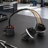 Tail Lamp Repair Wiring Harness 68004166AC, Rear Light Wire Lead Assembly with Plastic Housing for 2007-2018 Vehicle Lighting Maintenance Work