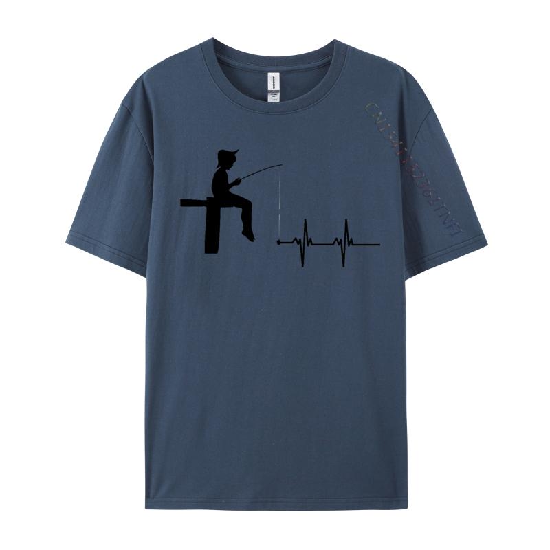 Cute Mens TShirt Love Fishing Tshirt Group Tops Tees Autumn Black Design Top Tees For Men TShirt