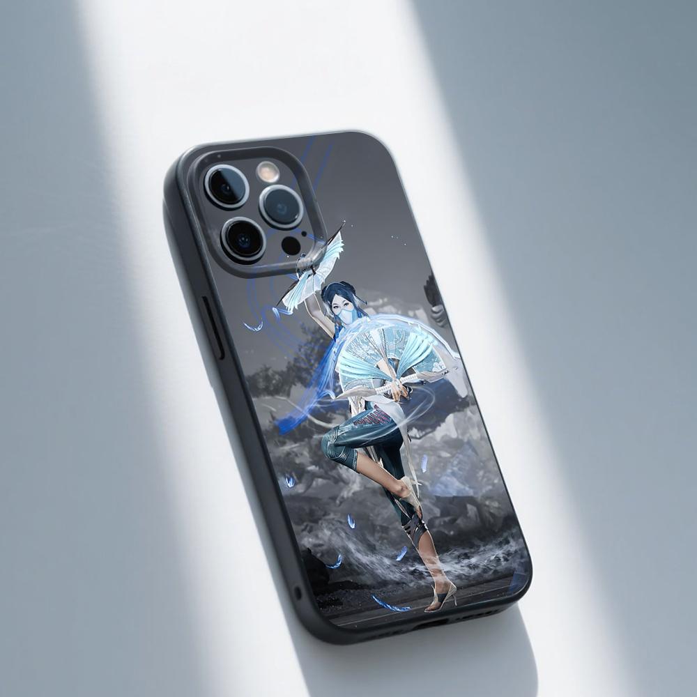 M-Mortal K-Kombat Logo Phone Case For iPhone 16,15,14,13,12,11,Pro,Max,Plus,X,XS,SE,E,Mini,Soft Silicone Black Case