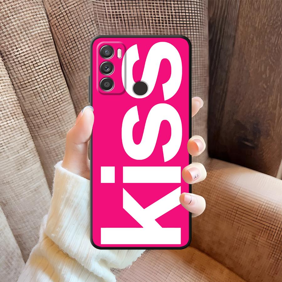 Чехол-бампер с буквами Kiss для Motorola Moto G50 G32 G51 G73 G53 G30 G71 G60s Edge 20 Pro 30 Lite G22 Edge40 G52
