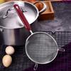 Double Ears Flour Mesh Sieve Stainless Steel Frying Scoop Dishwasher Safe Noodle Drainer  Kitchen