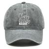 classy savage side" Print Snapback Baseball Cap, Flat Cap Headwear Raw Brim Breathable Curved Brim Adjustable Sun Hat