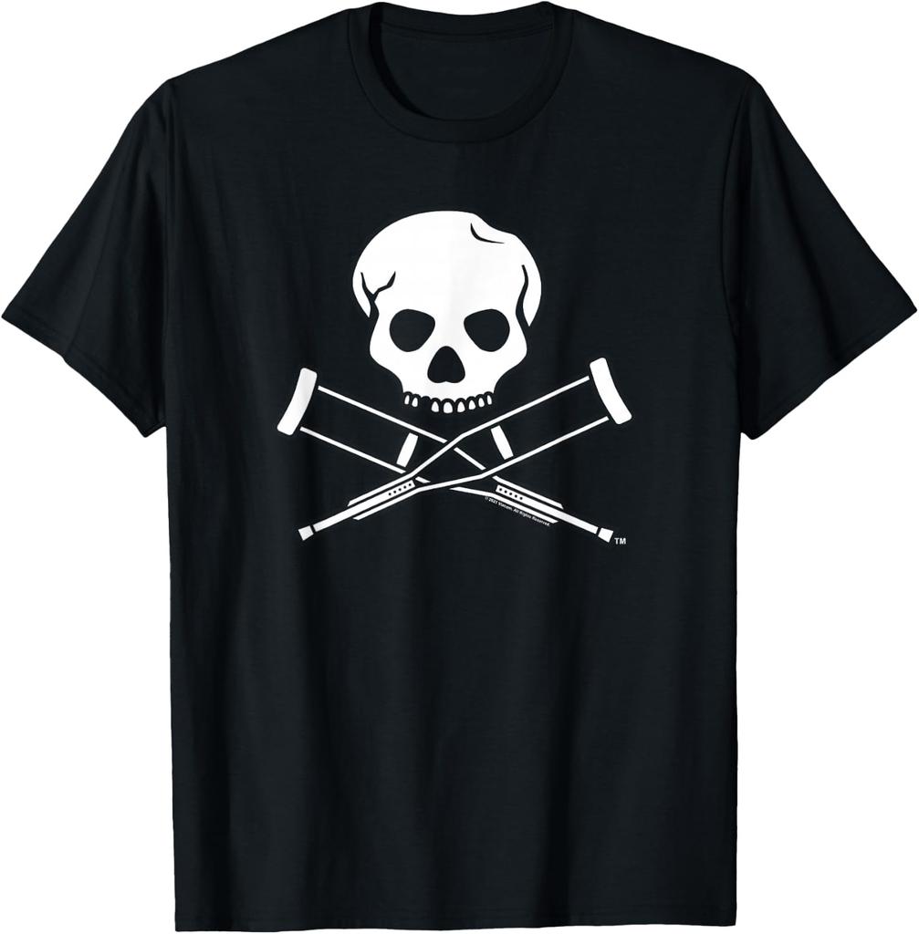 Skull and Crutches Graphic T-shirt