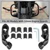 Motorcycle Short Angled Adjustable Highway Peg 1.25" Engine Guards Footrest Mount Kit For Harley Honda Kawasaki Suzuki Yamaha