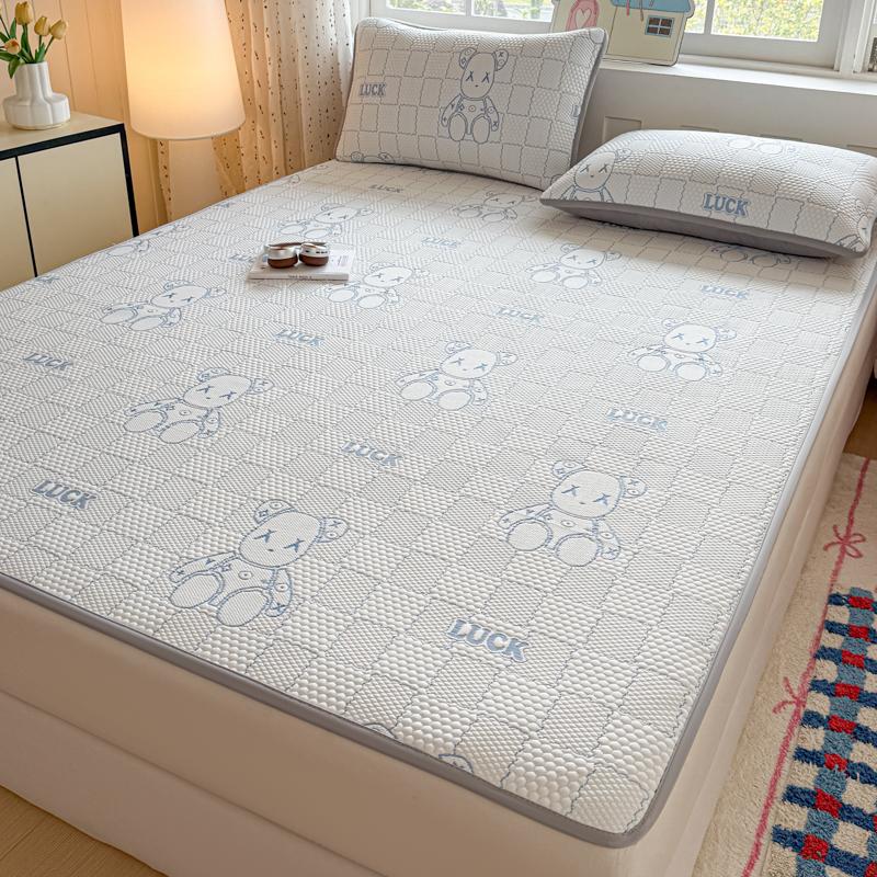 Yongyou Wanbing Bean Air Conditioning Soft Cooling Mat 3-Piece Set for Student Dormitory, Machine Washable Single Double Summer Mat