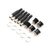 10 Pcs 5.5Mm X 2.1Mm Male DC Power Plug Connector Screw Lock Female Panel Socket