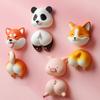 Cartoon Animal Refrigerator Magnet with Detachable Head Body 3D Dog Panda Pig Microwave Oven Whiteboard