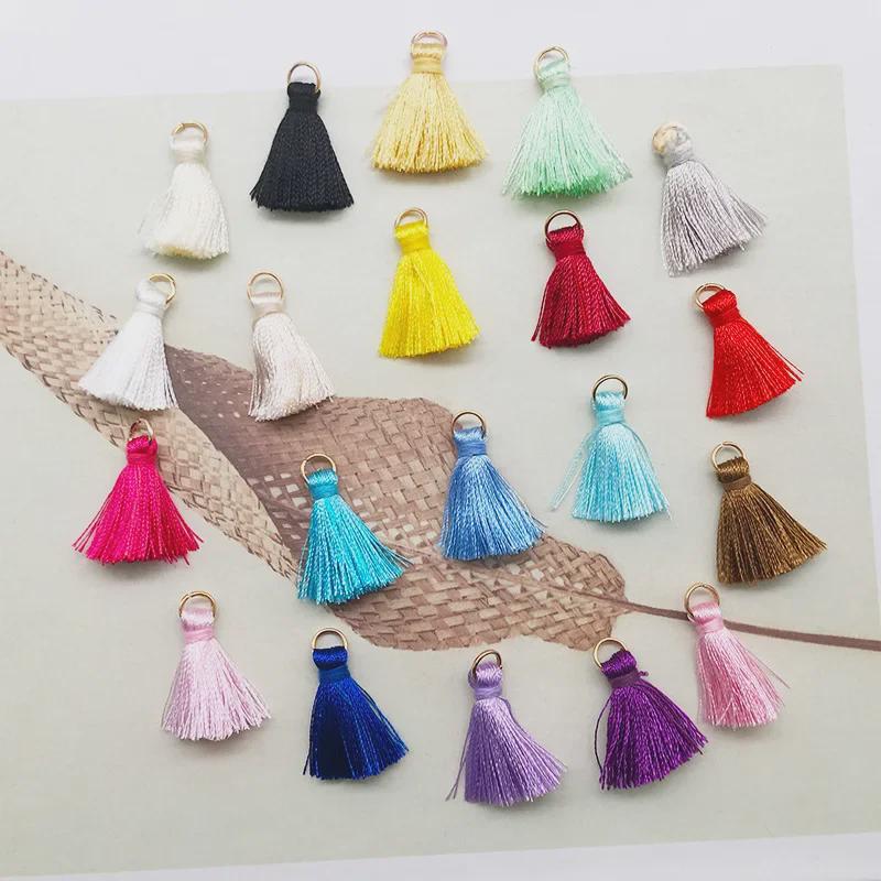 Multicolor Handmade Tassel Earrings & Keychain Bag Pendant