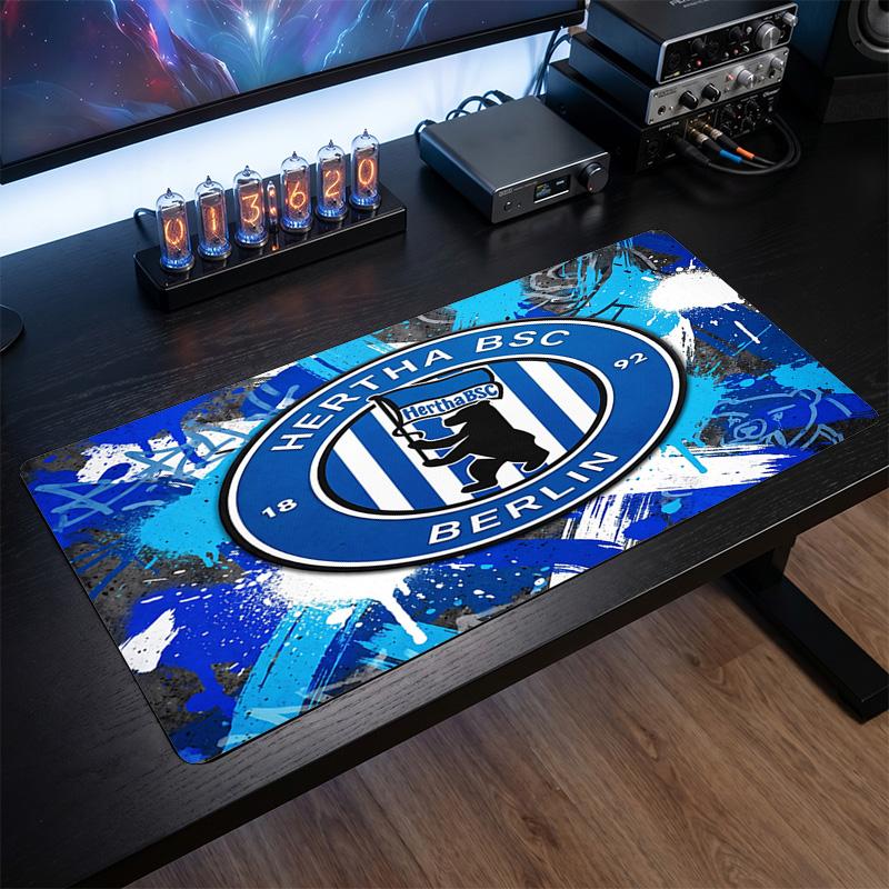 Коврик для мыши Hertha BSC FC с тематическим узором, Игровой коврик для стола с дизайном логотипа футбольного клуба XXL, Нескользящий коврик для компьютерной мыши