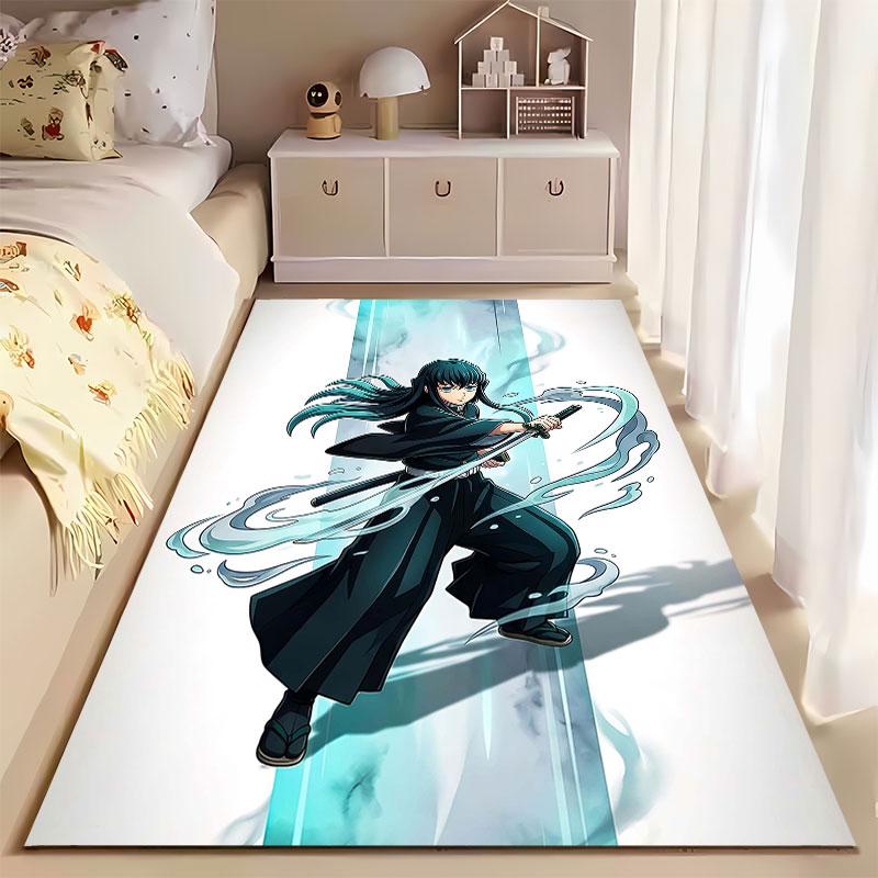 Samurai Warrior With Katana suitable as a non-slip mat for the living room or bedroom sofa