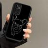 Чехол для телефона Samsung Galaxy S26 S25 Ultra S24 FE Французский бульдог Черный Дизайн Оболочка S23 Plus S22 + S21 S20 5G Мягкий Силикон Забавный
