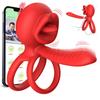 APP Remote Control 9 Modes Vibrating Sperm Lock Ring Delays Ejaculation and Enhances Erection Cock Ring Penis Enlargement Sleeve