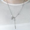 Pearlymore Drop Chain Magnet Necklace_PM24N015SS