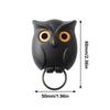 Wall Mounted Owl Key Hook Will Open Eyes Hanging Rack Keychain Organizer Hooks  Home Decoration