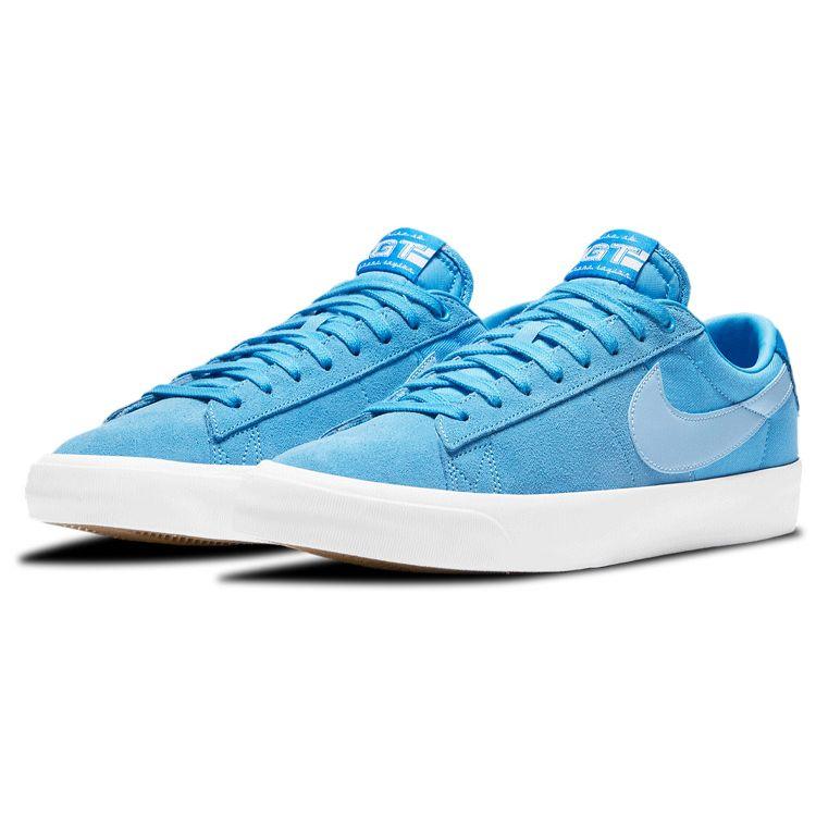 Nike Zoom Blazer Low Pro GT SB Coast Men Sneakers Blue Signal-Blue White DC7695-400