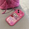 Ins Korea Y2k Pink Bubble Gum 2 в 1 чехол для телефона Iphone 13 12 11 Pro Xs Max X Xr противоударная мягкая задняя крышка с рисунком вишни