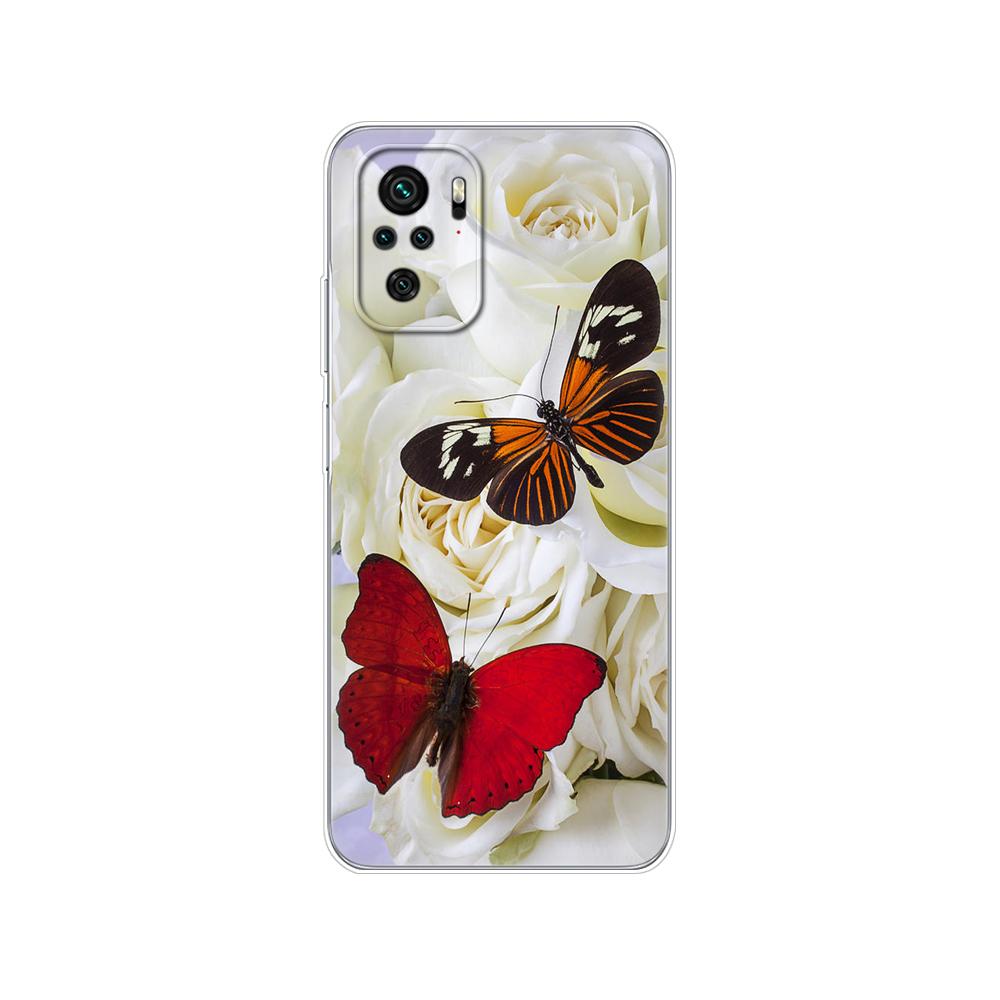 For Xiaomi Redmi Note 10 10S Case 4G 5G Silicon Soft Tpu Back On Redmi Note 10 Pro Global Phone Cover Note10 S Bumper Etui Funda