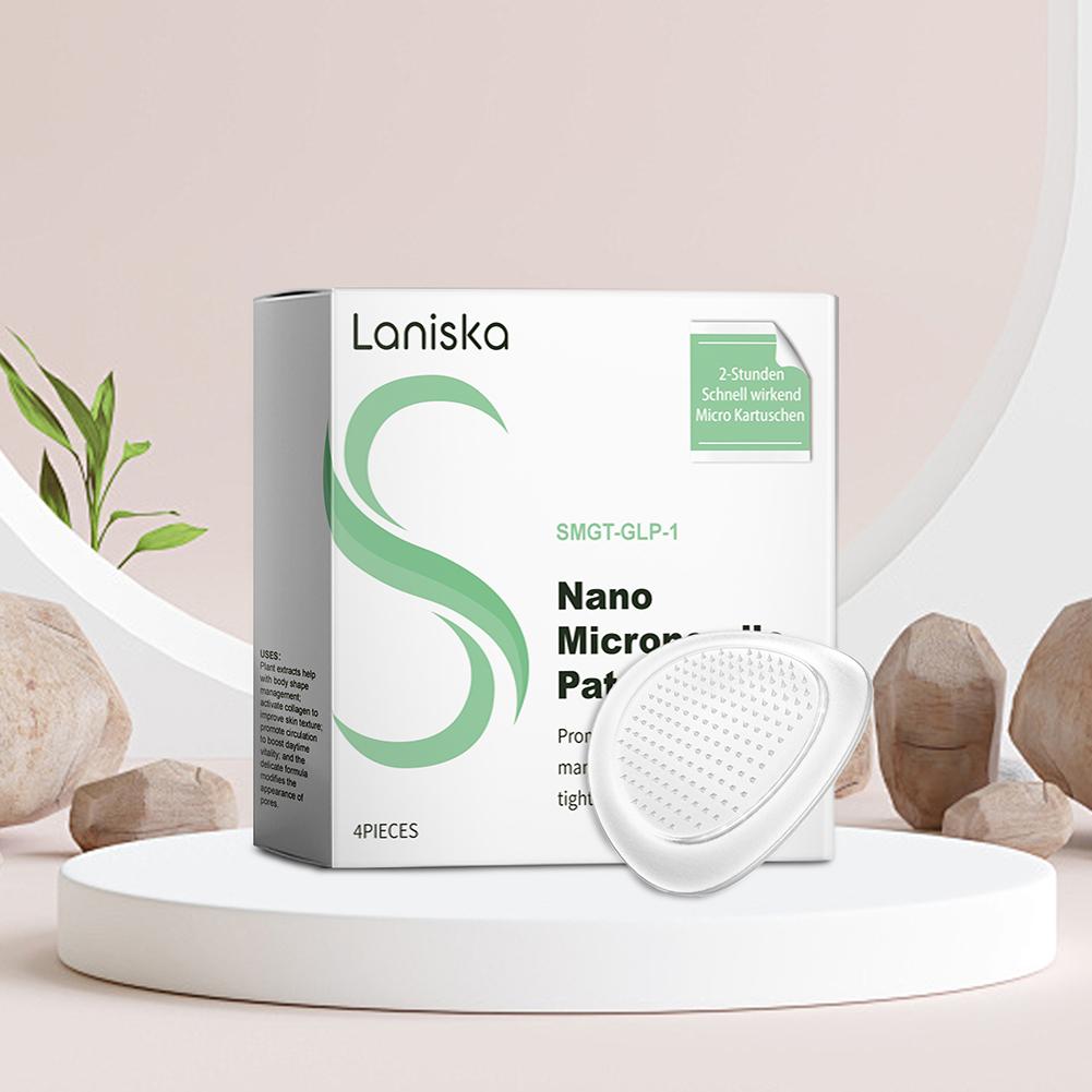 4 шт./1 коробка Нано Микроигольные пластыри SMGT-GLP-1 Микроигольные пластыри Укрепление линии Улучшение Патч для ухода за кожей Для сжигания жиров