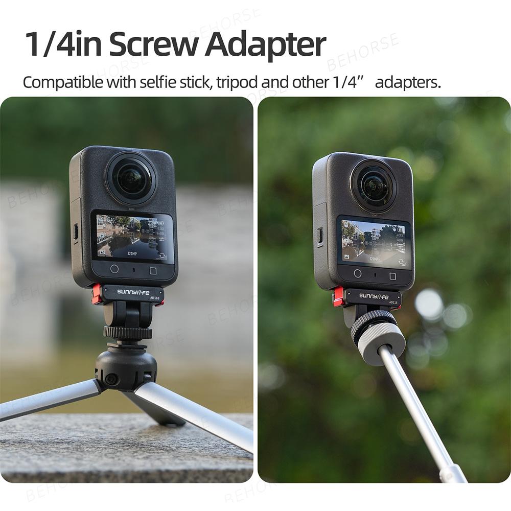 Магнитный Адаптер Быстросъемное Крепление для DJI Osmo 360/Action 5 Pro/4/3/2 Регулируемое Магнитное Крепление Холодный Башмак Аксессуары для Камеры