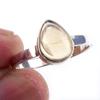 Natural Citrine Gemstone Handmade 925 Solid Sterling Silver Ring Size 8 S4t28