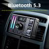 MT02 Bluetooth 5.3 беспроводной FM-передатчик улучшение звука для звонков без помощи рук DSP шумоподавление Type-C PD автомобильный зарядный адаптер