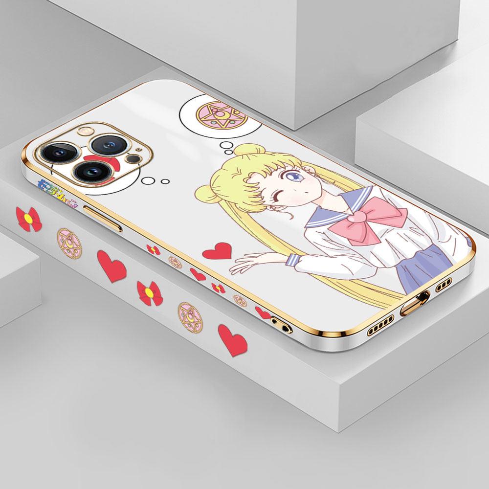 Роскошная задняя крышка с 6D покрытием для OPPO Reno7 A15S A53 A52 A91 Realme C25 C3 C21Y Vivo V20 V21E Y33S Y21 Y20 Huawei P30 Honor 50 Lite OnePlus Мягкий чехол