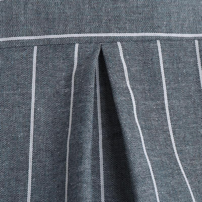 ZANZEA Повседневное женское платье-рубашка с отложным воротником и длинным рукавом в полоску