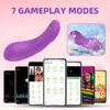 Мини-вибратор для клитора, носимый с дистанционным управлением, женские трусики, вибратор с приложением, мастурбатор, стимулятор клитора, удовольствие для пары, секс-игрушка