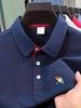 Men's Color Block Cuff Polo Shirts Breathable Soft Short Sleeve Casual Shirt for Outdoor Office Wear