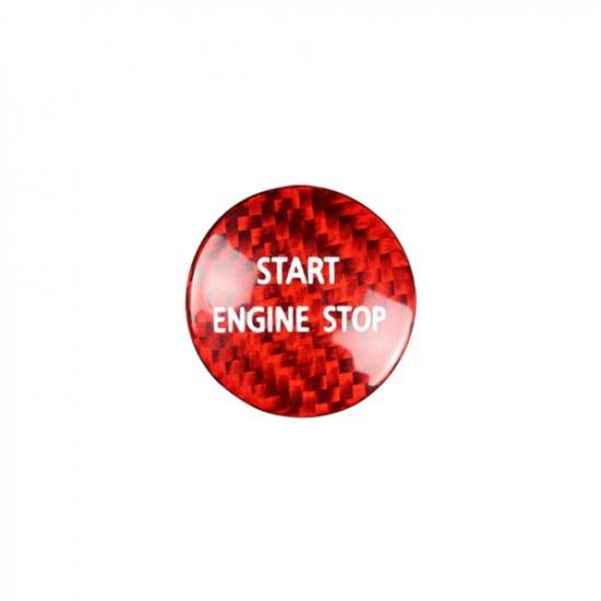 Bright Red Carbon Fiber Car Start Button Decoration For Discovery 10 11 12 13 14