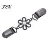 Vintage Clothing Accessories Hollow Flower Cardigan Sweater Clip, Women Clip with Outfits Decorative Clips Faux Pearl, Cincher for Dress Shawl